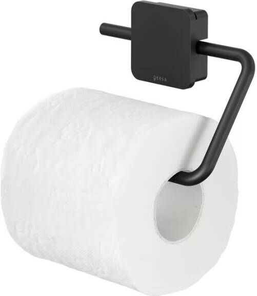 Geesa Toiletrolhouder Topaz | Zonder klep | Zwart