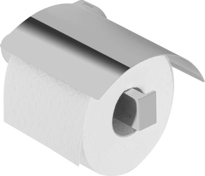 Geesa Toiletrolhouder Wynk | Met klep Chroom (rechts) | Chroom