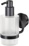 Geesa Zeepdispenser Opal | 200 ml | Zwart metaal geborsteld - Thumbnail 1