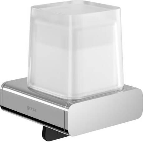 Geesa Zeepdispenser Shift | 200 ml | Met gesatineerd glas | Chroom