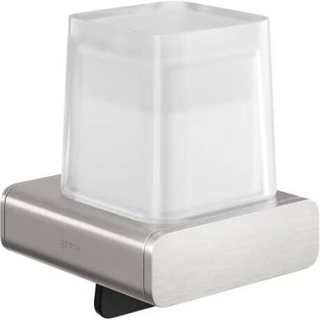 Geesa Zeepdispenser Shift | 200 ml | Met gesatineerd glas | RVS geborsteld