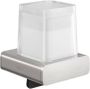 Geesa Zeepdispenser Shift | 200 ml | Met gesatineerd glas | RVS geborsteld - Thumbnail 1