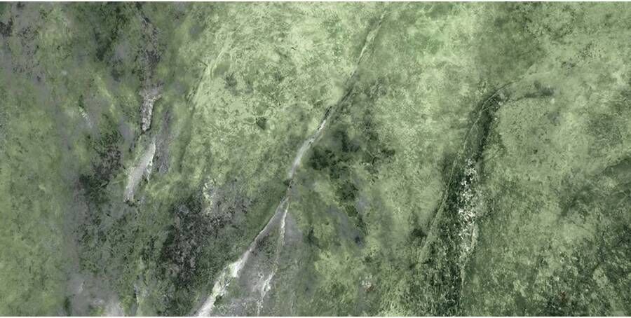 Geo Tiles Amazona Vloertegel | 60x120 cm | Gerectificeerd | Marmerlook | Glans Groen