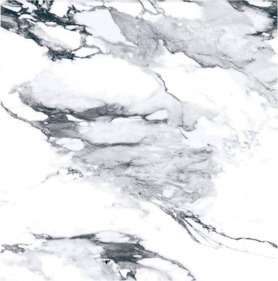 Geo Tiles Crash Vloertegel | 120x120 cm | Gerectificeerd | Marmerlook | Mat Wit