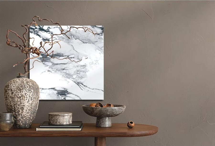 Geo Tiles Crash Vloertegel | 60x60 cm | Gerectificeerd | Marmerlook | Glans Wit