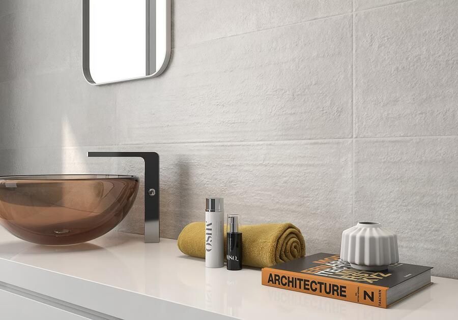 Geo Tiles Domo Wandtegel | 30x90 cm | Gerectificeerd | Mat Grijs