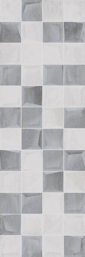 Geo Tiles Inox Wandtegel | 30x90 cm | Gerectificeerd | Mat Grijs