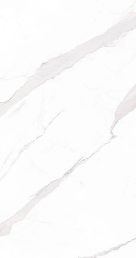 Geo Tiles Statuary Blanco Polished vloertegel marmer look 60x120 cm wit glans