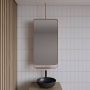 Gliss Design Badkamerspiegel Astra | 50x100 cm | Met planchet | Rechthoekig | Koper rose - Thumbnail 1