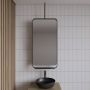 Gliss Design Badkamerspiegel Astra | 50x100 cm | Met planchet | Rechthoekig | Mat zwart - Thumbnail 1