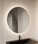Gliss Design Badkamerspiegel Circum | 100 cm | Rond | Indirecte LED verlichting | Touch button | Met spiegelverwarming - Thumbnail 1