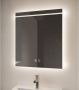 Gliss Design Badkamerspiegel Decora | 60x70 cm | Rechthoekig | Indirecte LED verlichting | Touch button | Met spiegelverwarming - Thumbnail 1