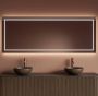 Gliss Design Badkamerspiegel Lenus | 180x70 cm | Directe en indirecte LED verlichting | Sensor bediening | Met spiegelverwarming - Thumbnail 1