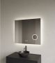 Gliss Design Badkamerspiegel Lumin | 70x70 cm | Vierkant | Indirecte LED verlichting | Touch button | Met spiegelverwarming - Thumbnail 1