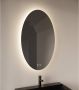 Gliss Design Badkamerspiegel Oval | 100x60 cm | Ovaal | Indirecte LED verlichting | Touch button | Met spiegelverwarming - Thumbnail 1
