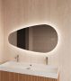 Gliss Design Badkamerspiegel Thalia | 100x61 cm | Omkeerbaar | Indirecte LED verlichting | Touch button | Met spiegelverwarming - Thumbnail 1