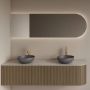 Gliss Design Badkamerspiegel Zelus | 100x60 cm | Links | Directe en indirecte LED verlichting | Sensor bediening | Met spiegelverwarming - Thumbnail 1