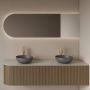 Gliss Design Badkamerspiegel Zelus | 180x60 cm | Rechts | Directe en indirecte LED verlichting | Sensor bediening | Met spiegelverwarming - Thumbnail 1
