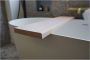 Gliss Design Flow badplank recht massief eiken 100 cm wit olie - Thumbnail 1