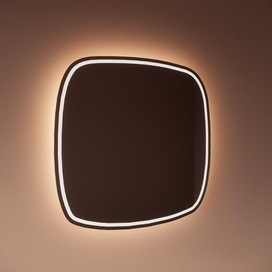 Gliss Design Badkamerspiegel Axis | 60x60 cm | Directe en indirecte LED verlichting | Sensor bediening | Met spiegelverwarming - Foto 2