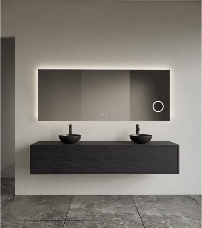 Gliss Design Badkamerspiegel Lumin | 180x70 cm | Rechthoekig | Indirecte LED verlichting | Touch button | Met spiegelverwarming - Foto 4