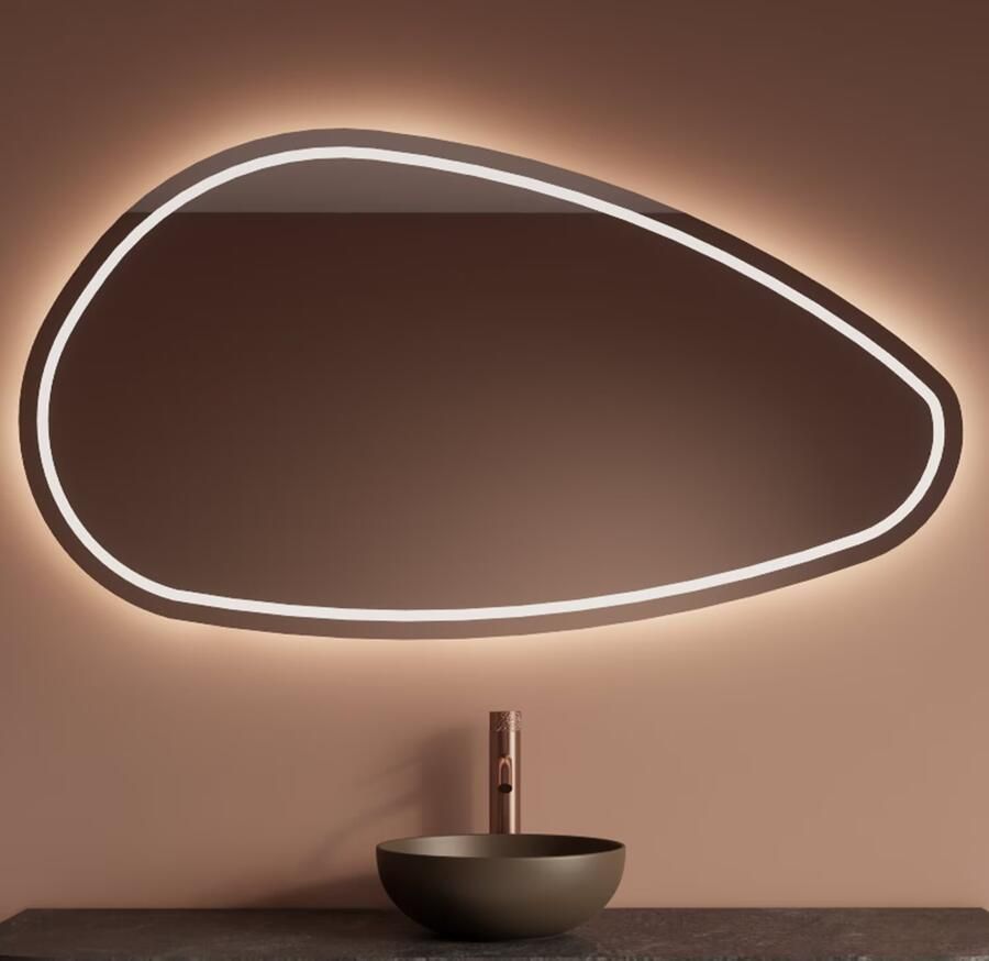 Gliss Design Badkamerspiegel Sirius | 160x90 cm | Directe en indirecte LED verlichting | Sensor bediening | Met spiegelverwarming - Foto 2