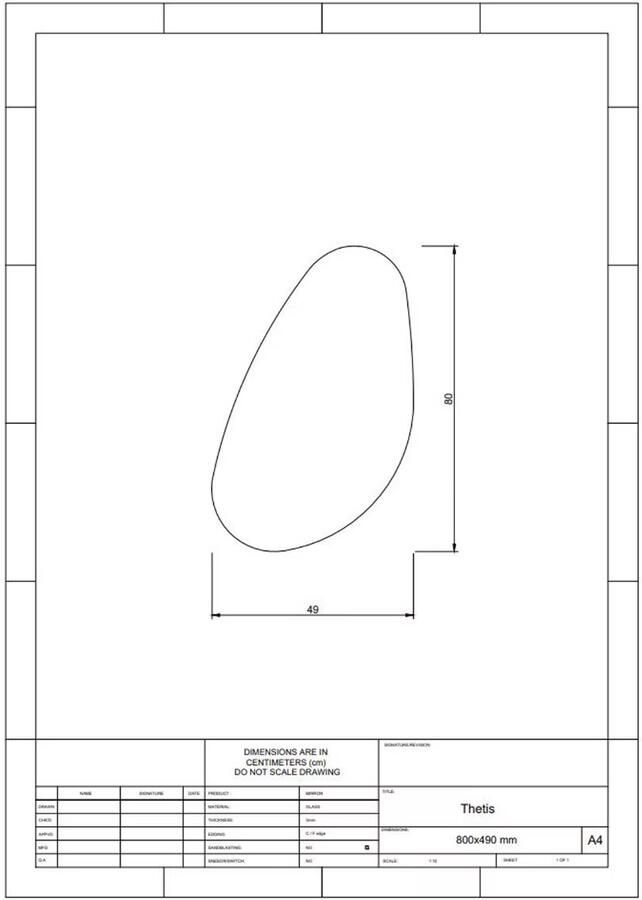 Gliss Design Gliss Thetis toiletspiegel 80x50 cm - Foto 2