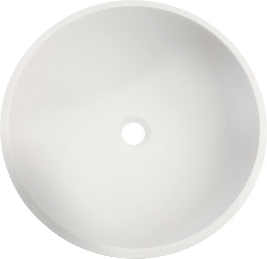 Gliss Design Waskom Dione | 40 cm | Keramiek | Vrijstaand | Rond | Wit Mat