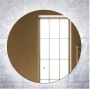 Gliss Design Badkamerspiegel Oko Koper | 120 cm | Rond | Indirecte LED verlichting | Touch button | Met spiegelverwarming - Thumbnail 1