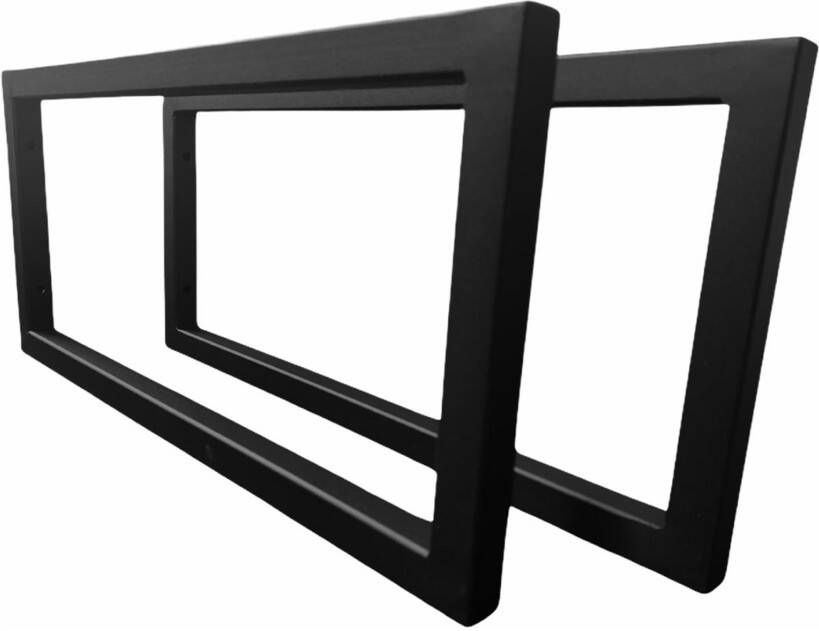 Gliss Design set plankdrager 42x20x2 cm mat zwart
