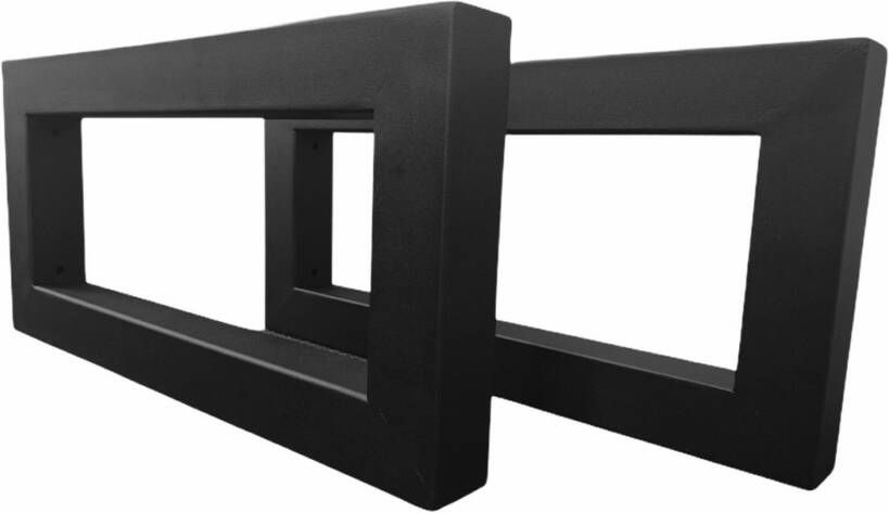 Gliss Design set plankdrager 42x20x4 cm mat zwart