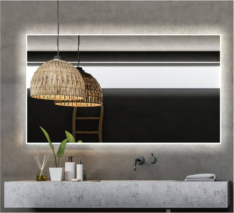 Gliss Design Style spiegel met LED-verlichting en verwarming 60x70cm - Foto 2
