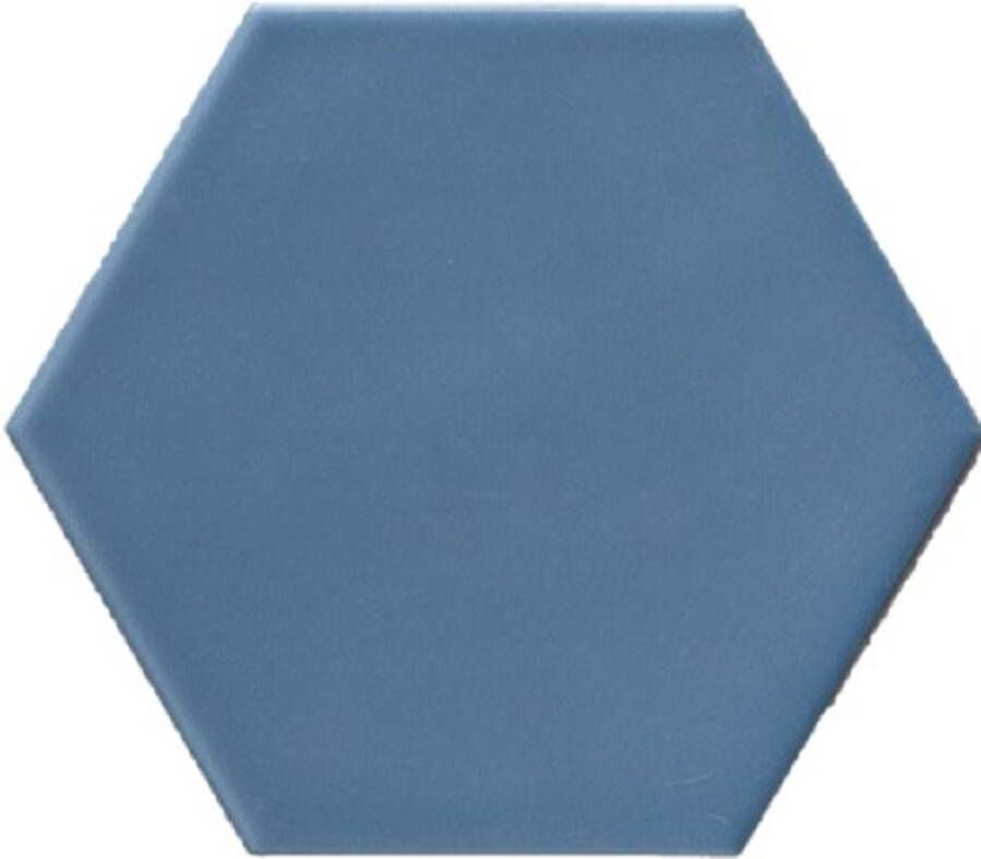 Grandeur Hexagonale Vloertegel | 17x15 cm | Mat Blauw