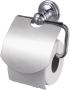 Haceka Allure toiletrol houder met klep vintage chroom - Thumbnail 1