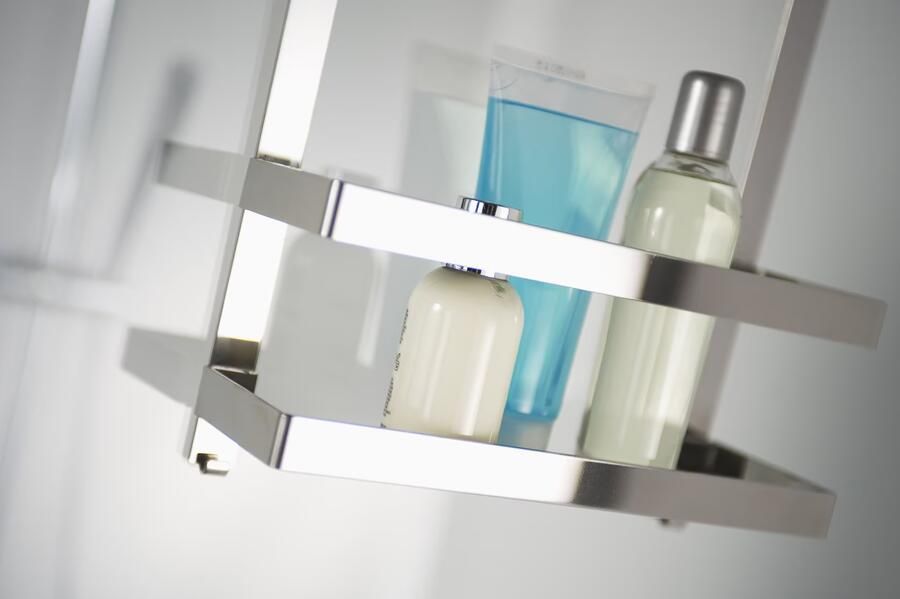 Haceka Doucherek Selection | Aan douchewand | Messing | Vierkant | Chroom