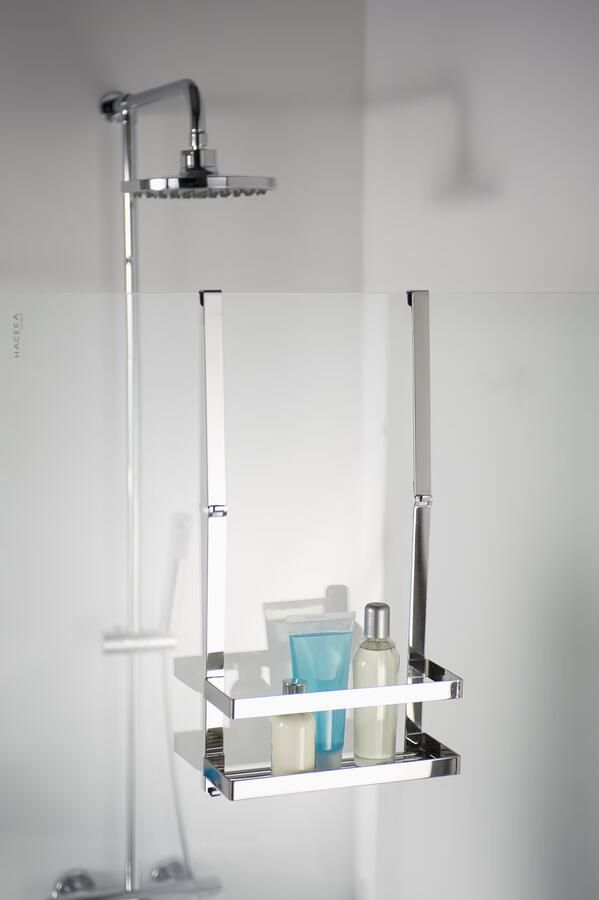Haceka Doucherek Selection | Aan douchewand | Messing | Vierkant | Chroom - Foto 2