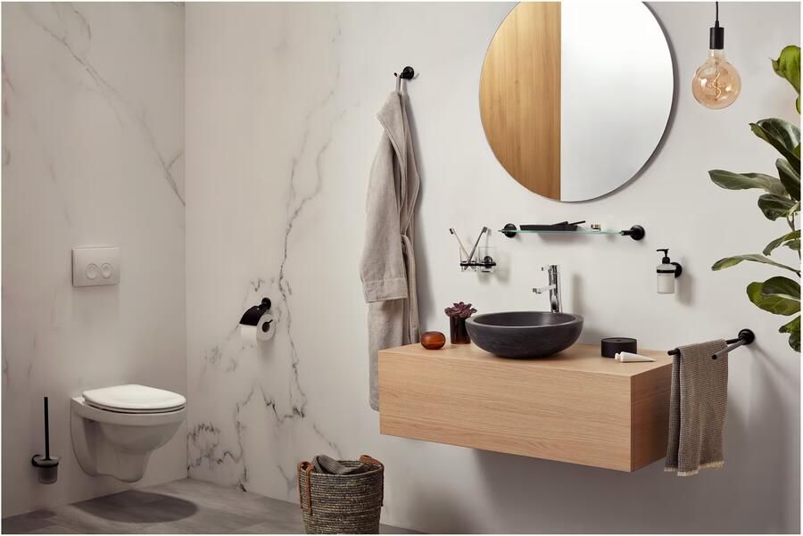 Haceka Zeepdispenser Aspen | Wandmontage | RVS | Rond | Zwart - Foto 3