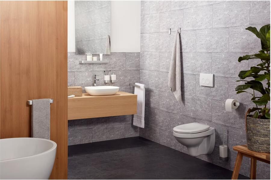 Haceka Handdoek haak Aline | Wandmontage | 3.6 cm | Dubbel haaks | Aluminium geborsteld - Foto 2