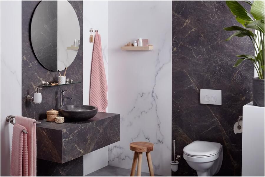 Haceka Handdoek haak Allure | Wandmontage | 3 cm | Enkel haaks | RVS look - Foto 2