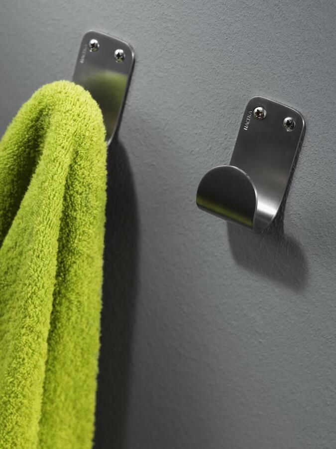 Haceka Handdoek haak IXI | Wandmontage | 4 cm | Enkel haaks | RVS - Foto 2