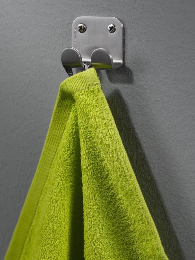 Haceka Handdoek haak IXI | Wandmontage | RVS | Rond | RVS - Foto 2