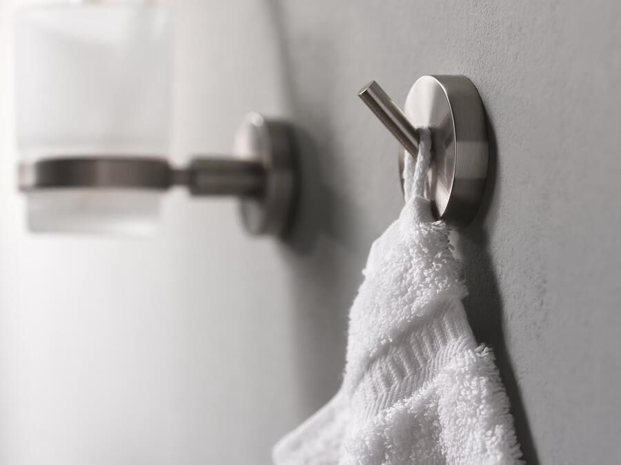 Haceka Handdoek haak Kosmos | Wandmontage | 5.3 cm | Enkel haaks | RVS look - Foto 2