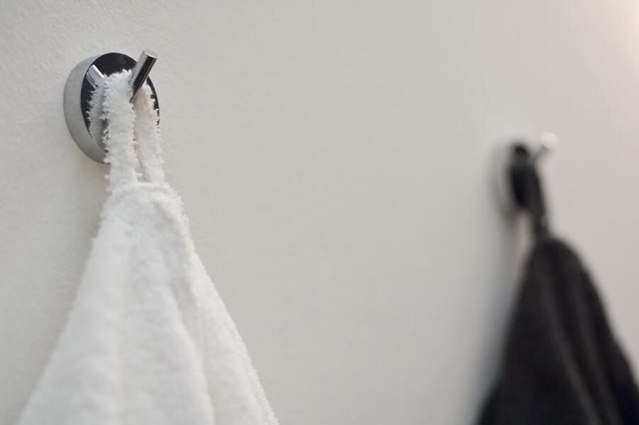 Haceka Handdoek haak Kosmos | Wandmontage | Messing | Rond | Chroom - Foto 3