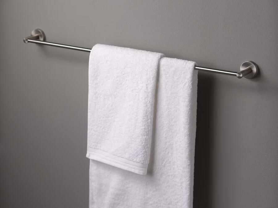 Haceka Handdoek houder Kosmos | Wandmontage | 84.3 cm | Enkel houder | RVS look - Foto 2