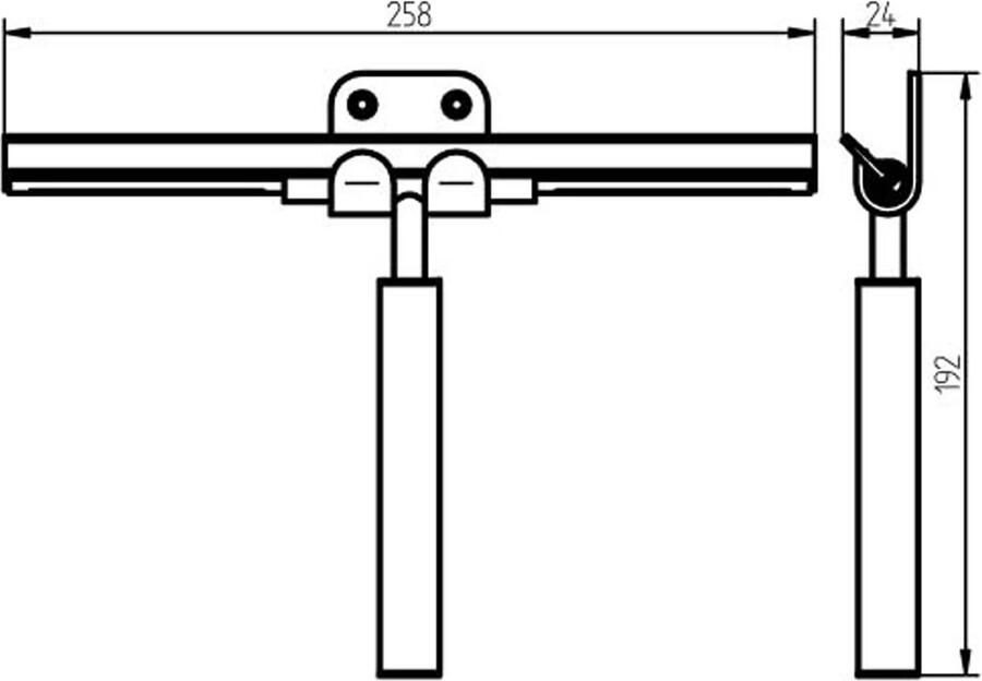 Haceka IXI handwisser rond met haak rvs - Foto 2