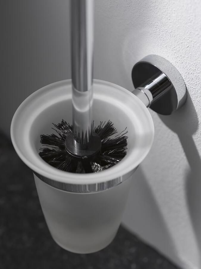 Haceka Kosmos toilet borstel glas rond chroom - Foto 2