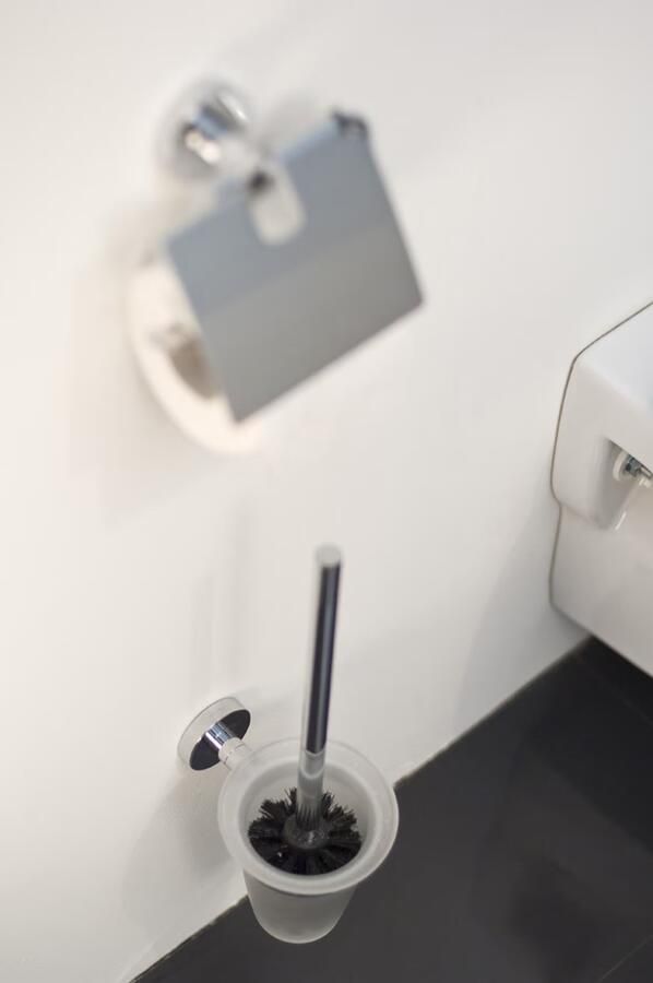 Haceka Kosmos toilet borstel glas rond chroom - Foto 3