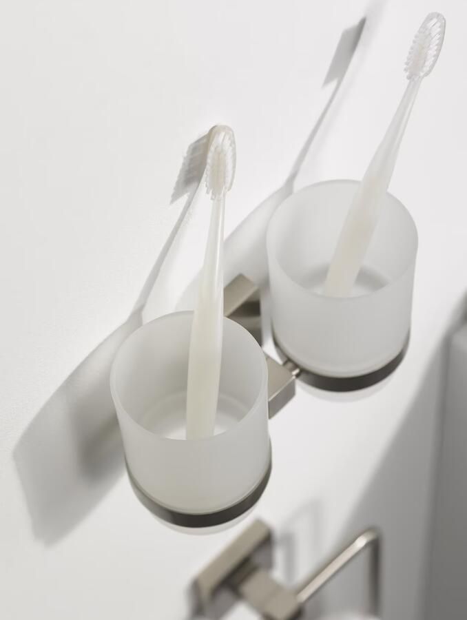 Haceka Mezzo dubbele glashouder rvs look