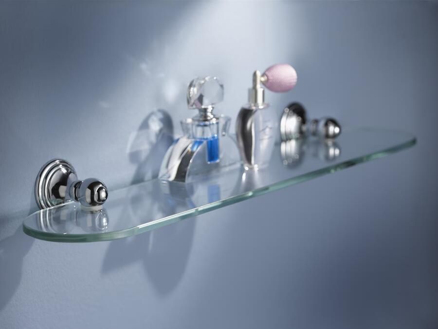 Haceka Planchet Allure | Wandmontage | 60 cm | Messing | Vintage | Chroom - Foto 2