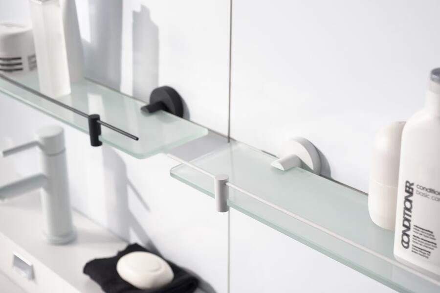 Haceka Planchet Kosmos | Wandmontage | 60 | Messing | Rond | Mat wit - Foto 2